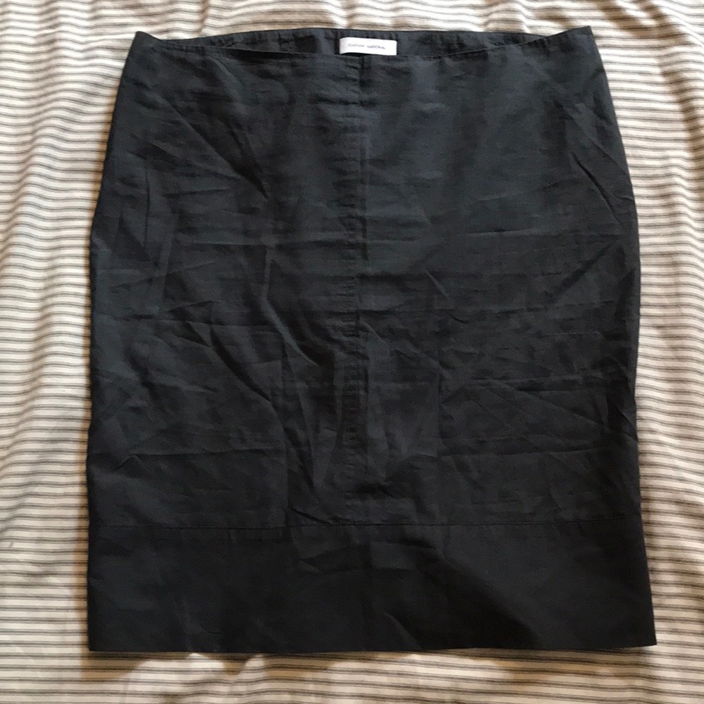 Costume national size 46FR/10 black cotton skirt